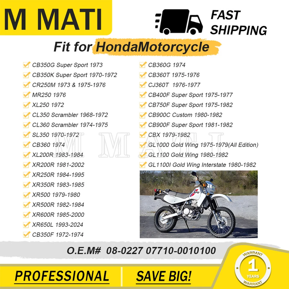 Herramienta de retención de cojinete de rueda trasera para Honda XL200R XL250 MR250 CR250M 08-0227 Foto 4 de 4