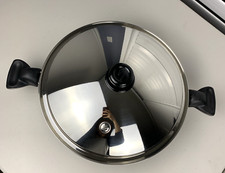 Saladmaster Versa Tec TP304-316 Wok Chirurgico Acciaio Inox 7 Qt con Coperchio Vapore