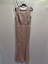 Pink Lace Sequin Dress
