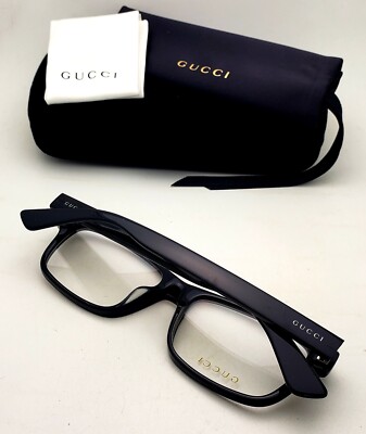 New GUCCI Rectangular Reading Glasses GG0006OAN 001 55-17 New GUCCI Rectangular Reading Glasses GG0006OAN 001 55-17