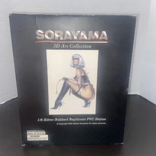 Sorayama 3D Art Collection Silver Bobbed Replicant PVC Statue New