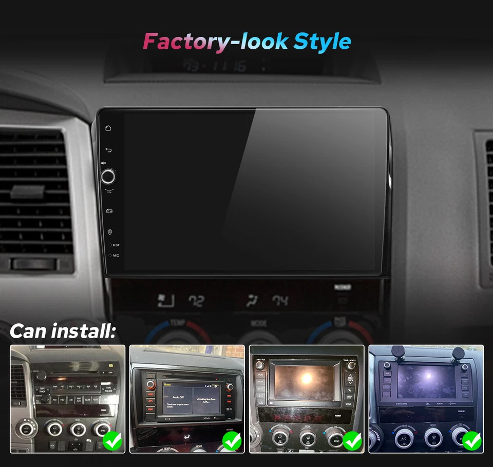 10.1" Android13 Headunit with Volume Knob Plug&Play For Toyota Sequoia 2008-2018 - Изображение 3 из 4