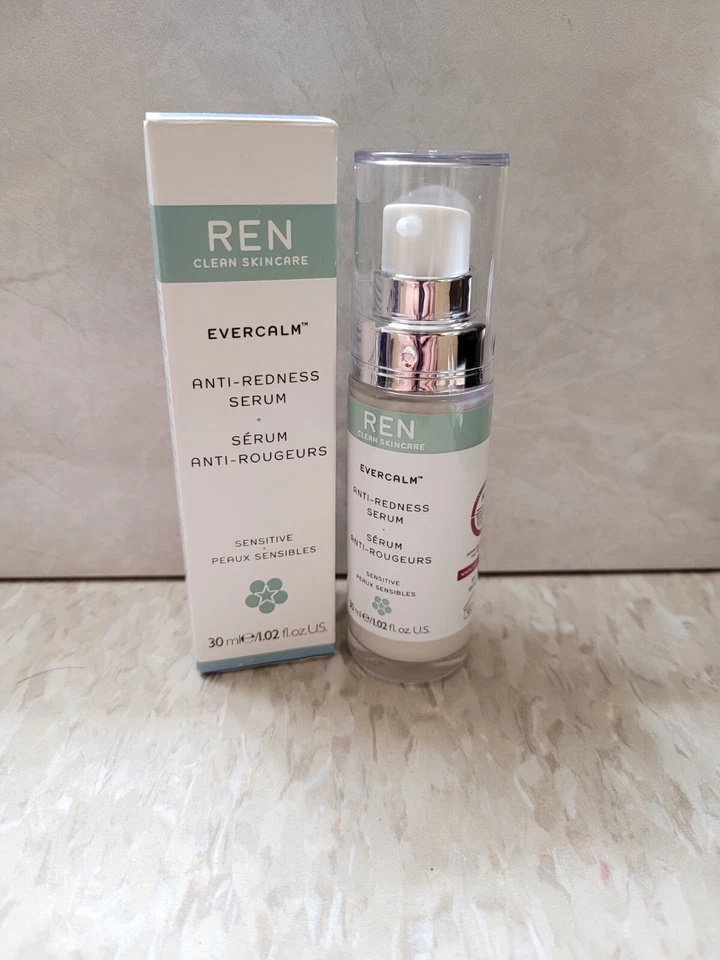 REN Evercalm Anti-Redness Serum, for Unisex - 1.02 oz Serum NIB  - Image 2 of 2