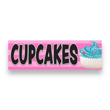CUPCAKES Vinyl Banner with Optional Sizes (Made in the USA)