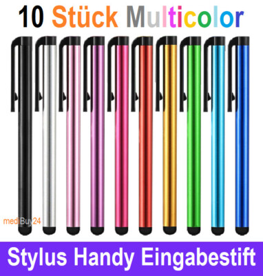 10x Universal Stifte Stylus Eingabestift Multicolor Touch Pen Handy Tablet iPad 