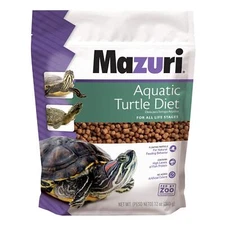 Mazuri Aquatic Turtle Diet 12 Ounce Floating Pellet Food for All Life Stages