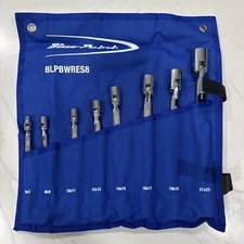 BluePoint Metric Double Flex Socket Wrench Set 8 Pc. 12 Pt 6-23mm BLPBWRES8 New
