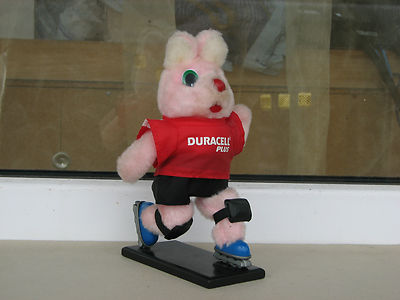 Duracell Plus Bunny sport skates red advertising batteries used rare plush