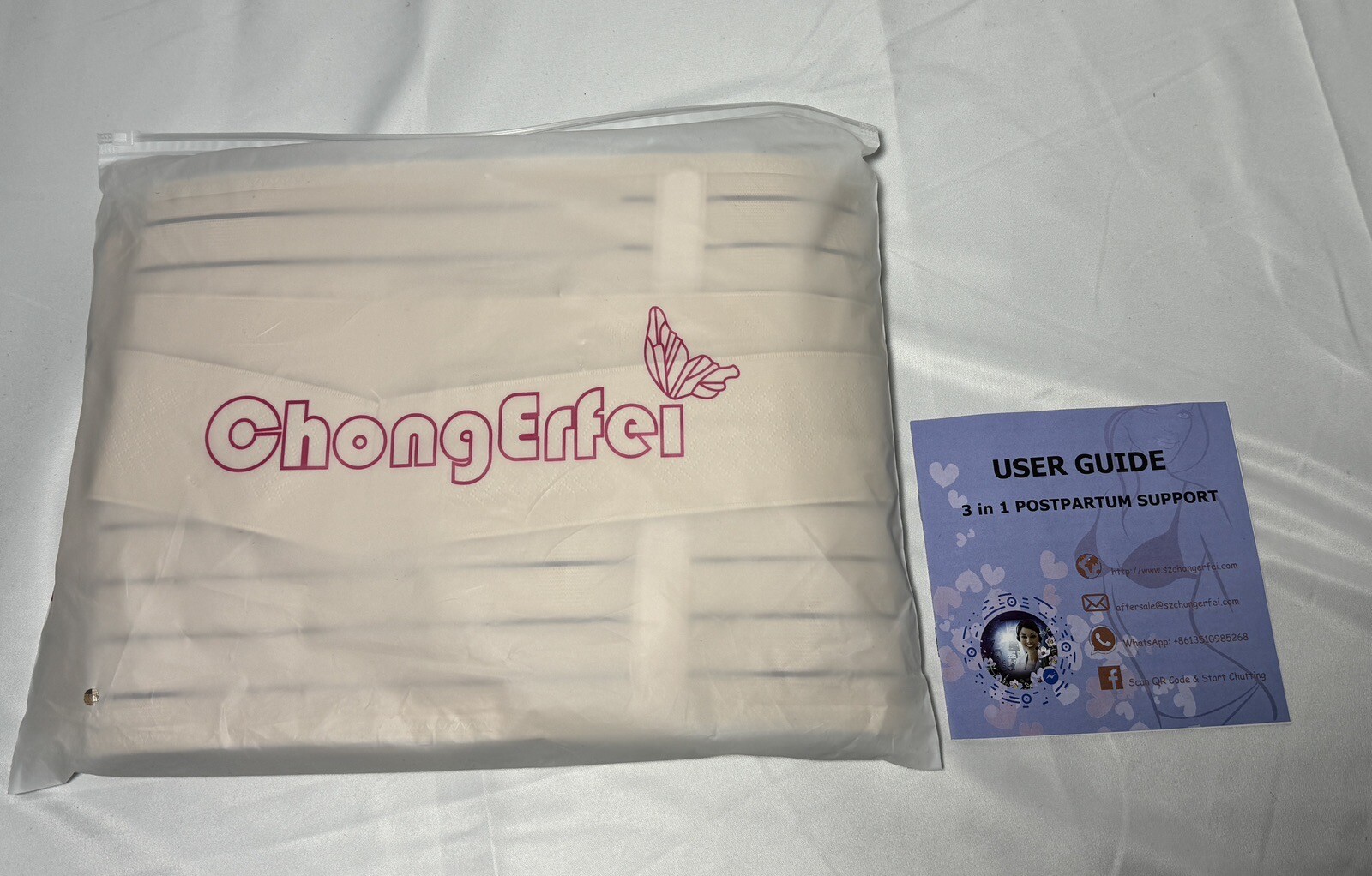 NWT-ChongErfei 3 in 1 Postpartum Support Recovery Belly Wrap Waist/Pelvis Belt-image