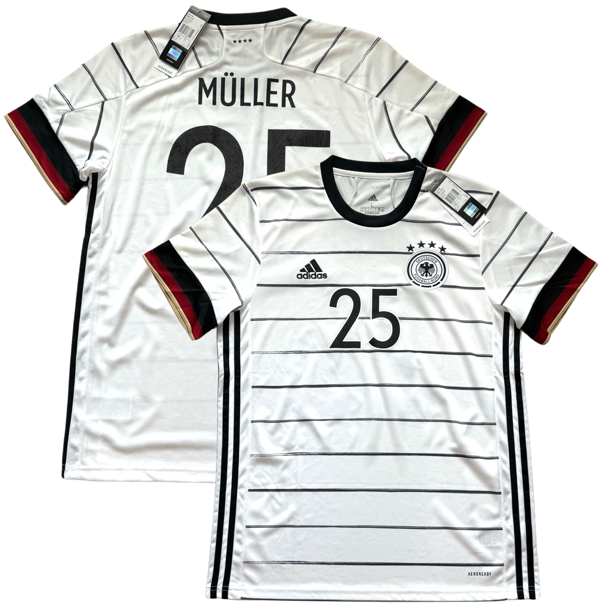 2020/21 Germany Home Jersey #25 Muller Large Adidas Soccer Euro