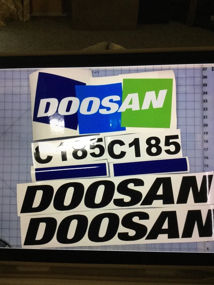 AFTERMARKET 1-set Of Doosan C185 Compressor Decal Kit Stickers