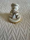 LENOX CLASSICS SAILOR BOY TEDDY BEAR TREASURE BOX Damaged Base — photo 1