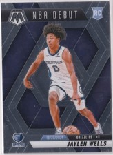 Jaylen Wells 2024-25 Panini Mosaic NBA Debut Rookie #260