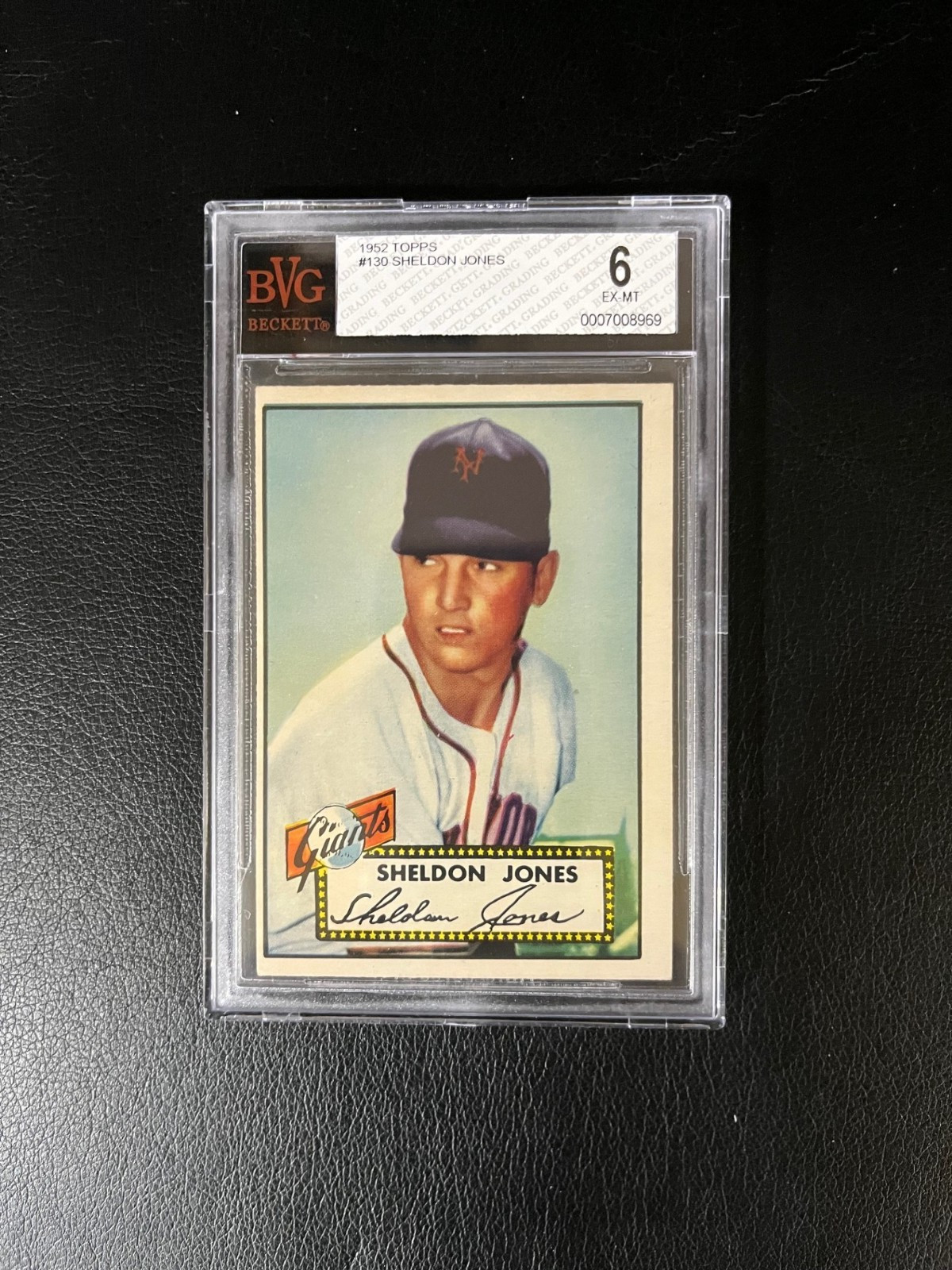 1952 TOPPS BASEBALL SHELDON JONES # 130 * BVG 6 *