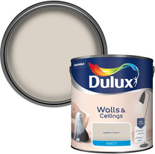 Dulux 500006 Matt Emulsion Paint for Walls and Ceilings - Egyptian Cotton 2.5L