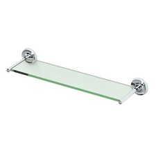 Gatco 5077 Designer II 23" Metal and Glass Bathroom Shelf - Chrome