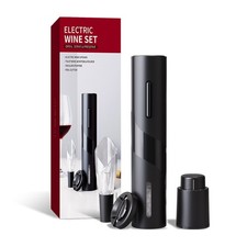 4in1 CorkScrew Electric Wine Bottle Opener Foil Cutter Tool Set Automatic Gift