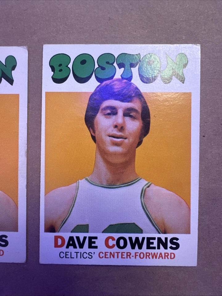 1971-72 TOPPS #47 DAVE COWENS CELTICS RC ROOKIE - LOTE DE 2 - EX-NM+ y EX+ Foto 2 de 4