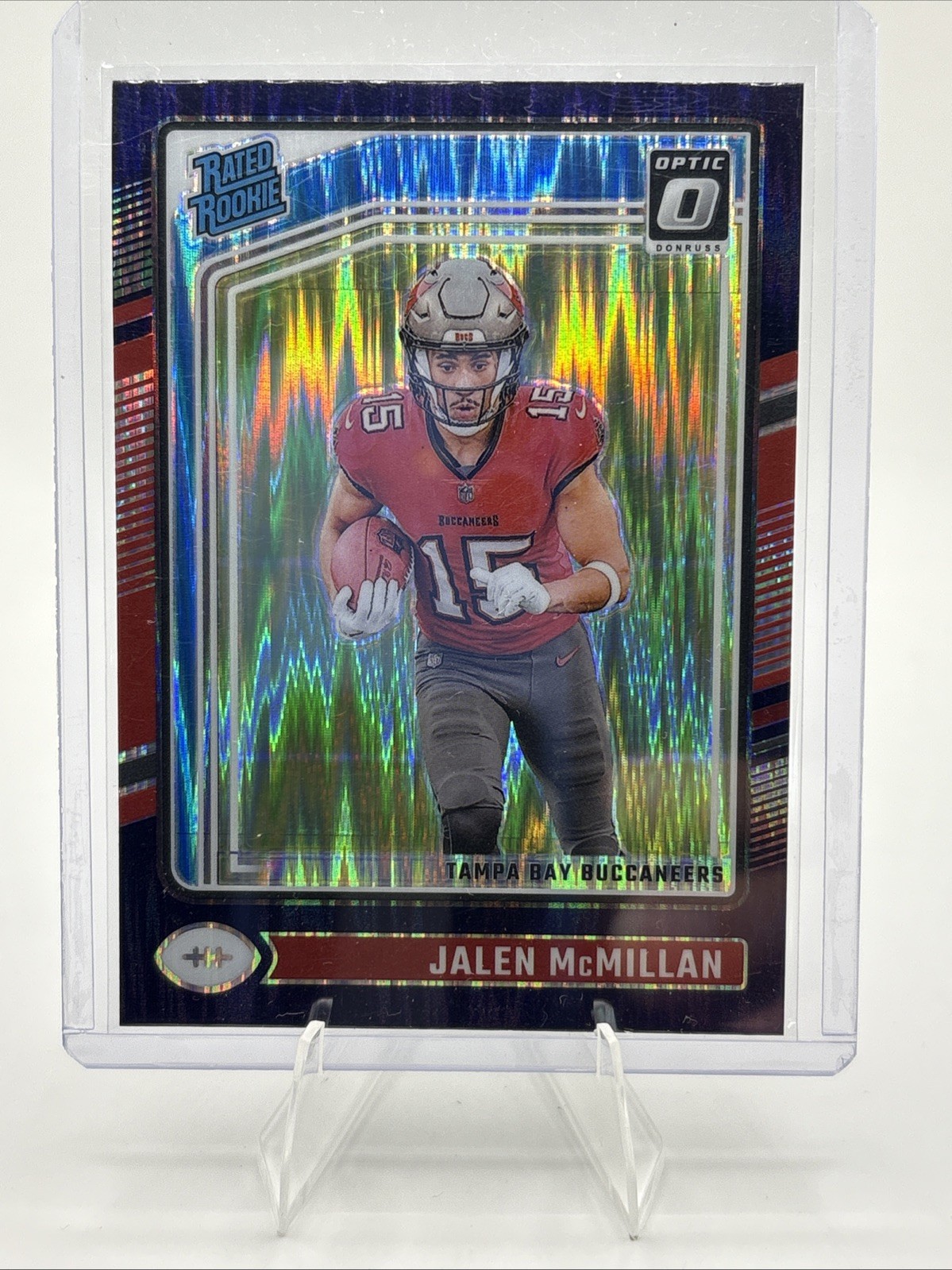 2024 Panini Donruss Optic - Rated Rookie Jalen McMillan #239 Purple Shock (RC)