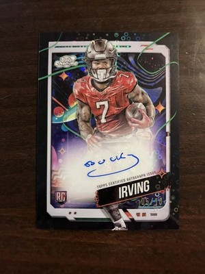 2024 Topps Chrome Cosmic Bucky Irving Auto Variation Black Eclipse 05/10