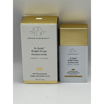 Drunk Elephant B-Goldi Bright Drops Niacinamide Diglucosyl Gallic Acid 1oz BNIB
