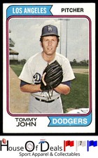 1974 Topps #451 Tommy John Los Angeles Dodgers Card