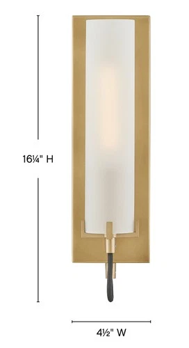 Hinkley Lighting 37850-WH Ryden 16" Tall Wall Sconce - Black - Picture 6 of 6