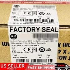 Sealed AB 1763-L16BBB SER B MicroLogix 1100 16 Point Controller US Free Tax