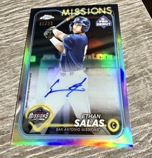 2024 Topps Chrome Pro Debut ETHAN SALAS Missions AUTO Refractor /99 #PDC-153 SD