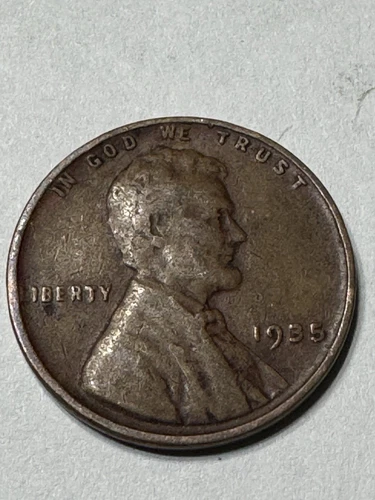 1935 Wheat Penny No Mint Mark