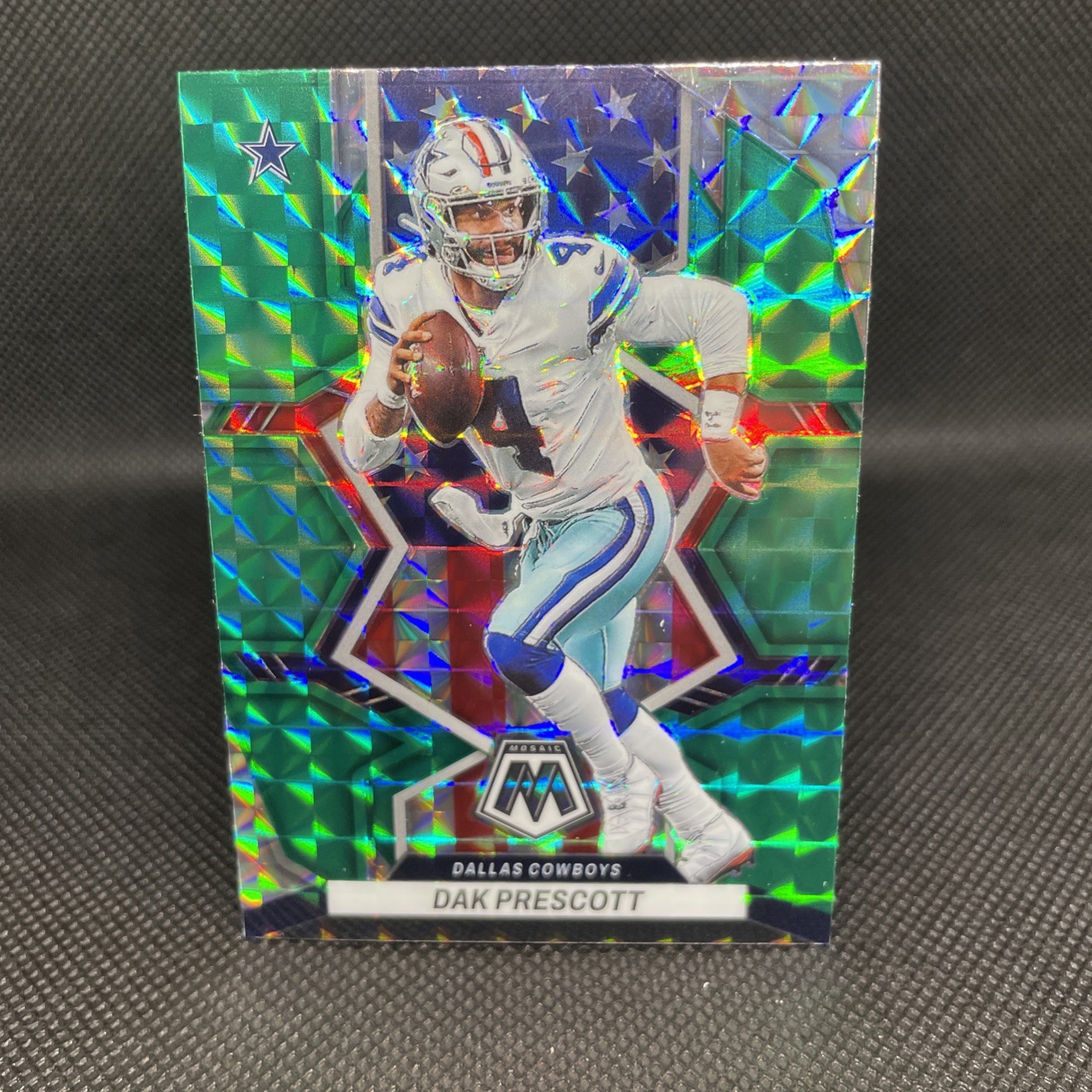 2022 Panini Mosaic - National Pride Dak Prescott #258 Green Mosaic Prizm