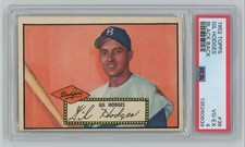 Gil Hodges 1952 Topps Black Back PSA 4 #36 Brooklyn Dodgers