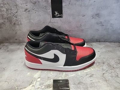 Air Jordan 1 Low Bred Toe 2.0 Men's Shoes 553558-161 Men's size
