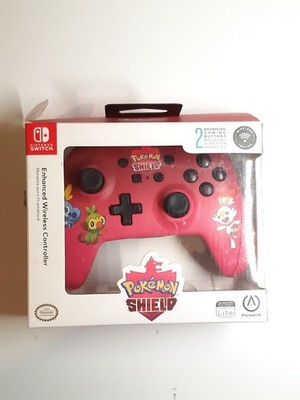 Pokemon Shield Wireless Cotroller Pink Rot -Unbenutzt!- Geöffnete OVP Nintendo