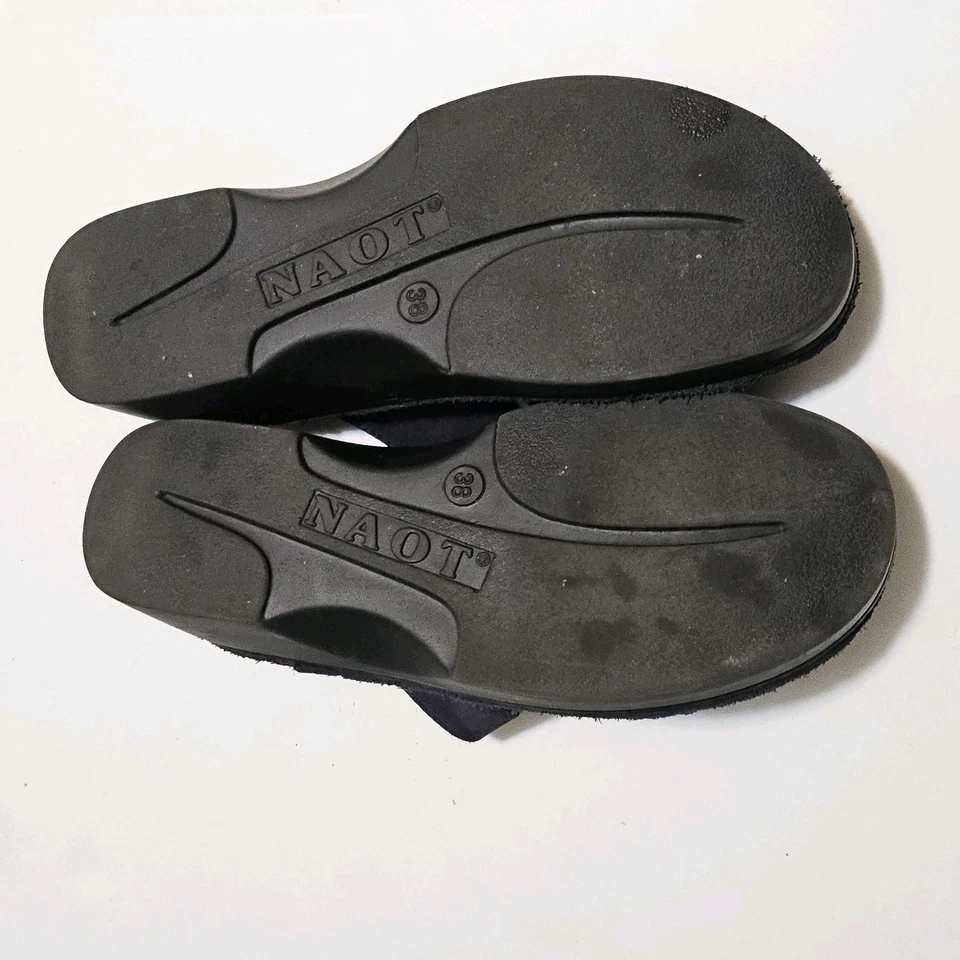 Zuecos Naot Slip On Mule Zuecos talla 7 (38) gamuza azul marino Foto 4 de 4