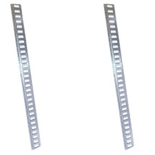 2 Piece 8 Ft Horizontal Galvanized Steel E-track Trailer Tie-down Rails