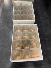 Lot of 22 Vintage Clear Glass Votive Tea Light Candle Holders Heavy Glass 2.25"