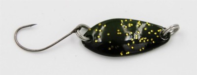EFT Trout Sailor Spoon 2,5g Olive Black Gold-Glitter Forellenköder Blinker Köder