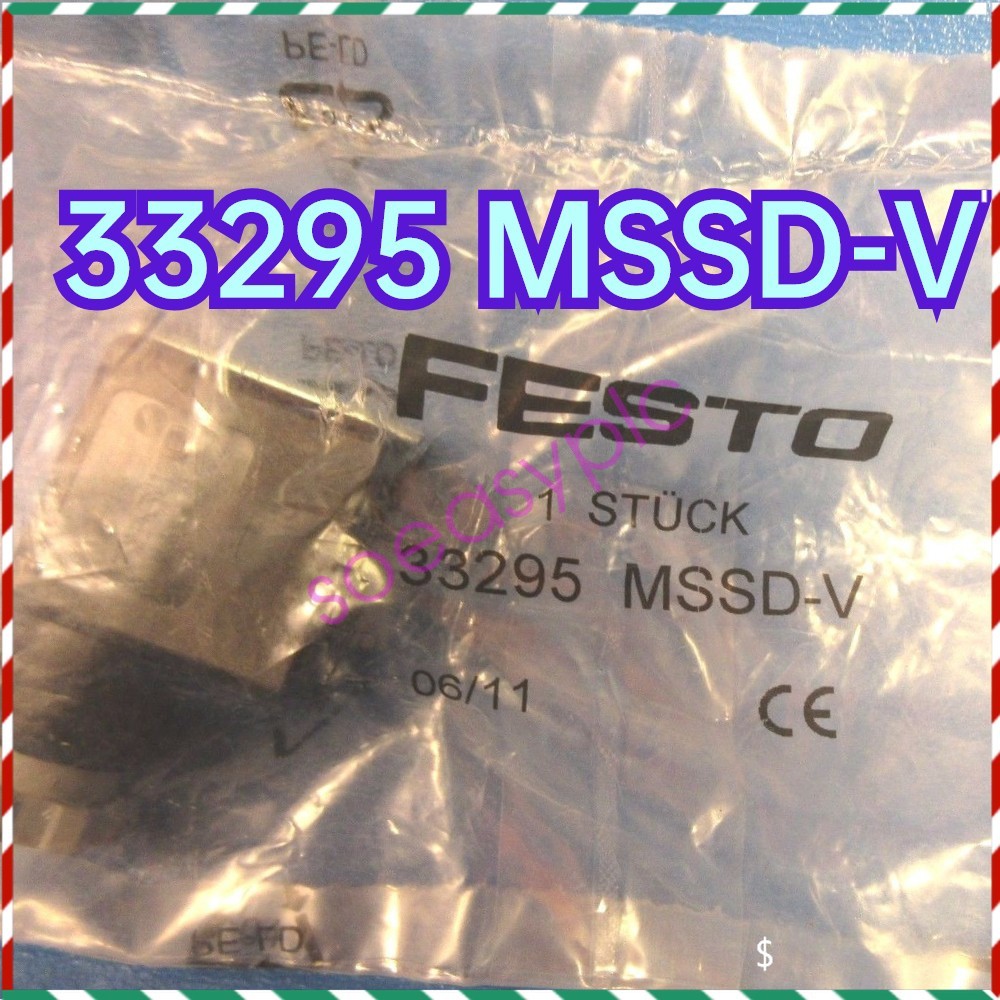 1PCS NEW LOT OF 2 Festo 33295 MSSD-V, Cable Connector, Plug Socket Valves ###