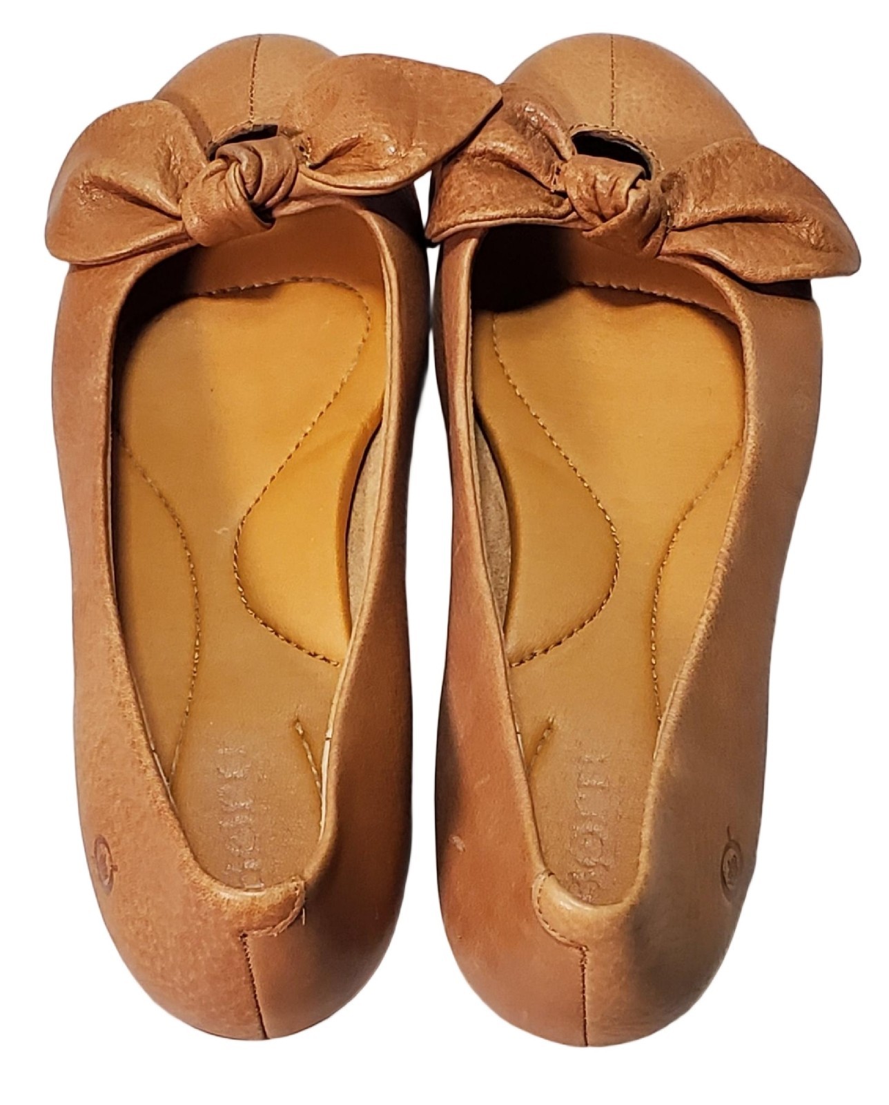 Born Handcrafted Footwear Woman’s Flat Shoes Brown Leather Size 7 M