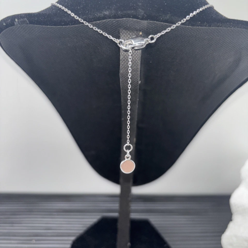 НОВЫЙ ПОДЛИННЫЙ MICHAEL KORS МОНОГРАММА ШВАБРА ЛОГОТИП СЕРЕБРЯНАЯ ПОДВЕСКА ОЖЕРЕЛЬЕ MKJ5371040 - Изображение 4 из 4