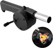 Wailicop BBQ Fan Air Blower Fast Fire Starter Portable Mini Manual Hand Crank fo