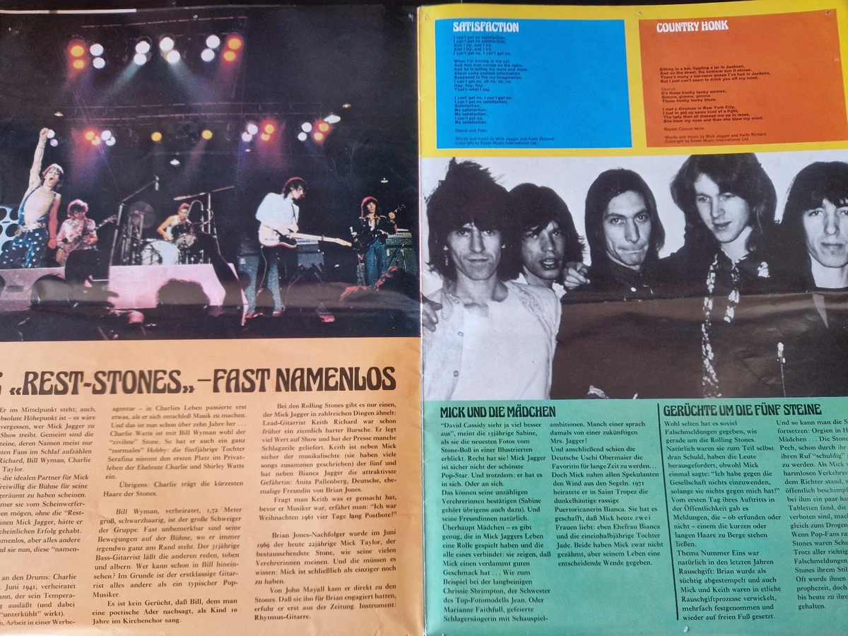 Rolling Stones   POSTER  43x31cm - 123x86cm    70er Jahre
