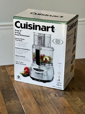 Cuisinart Prep 9 Cup Food Processor Brushed Stainless Finish DLC-2009CHB - NEW!