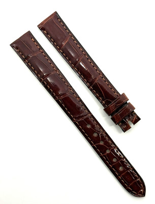 Chopard 14mm x 12mm Shiny Brown Alligator Watch Strap Band New Authentic OEM