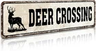 Deer Crossing Sign Metal Vintage Retro Bar Country Home Decor, Crossing Signs Wa