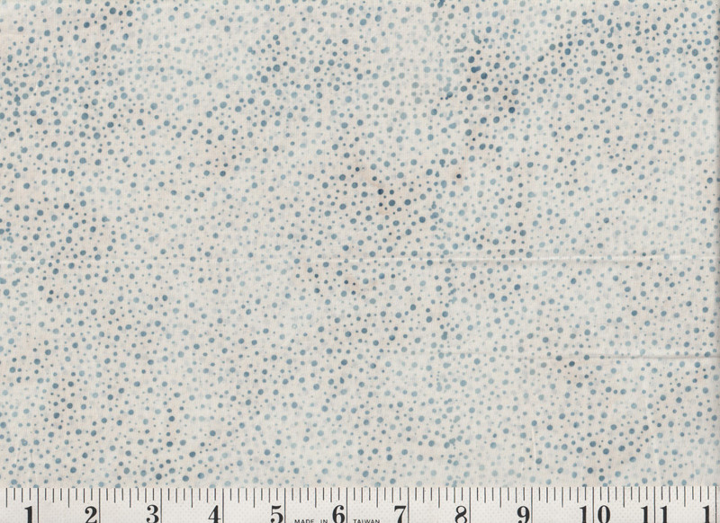 1 Yard Batik Fabric Blue Polka Dot Quilt Shop Quality Cotton 44" Wide C