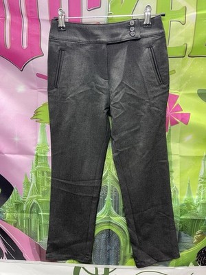 Graue Schulhose Mädchen Gr. 8-9 Jahre Neu Verstellbarer Bund Gerades Bein