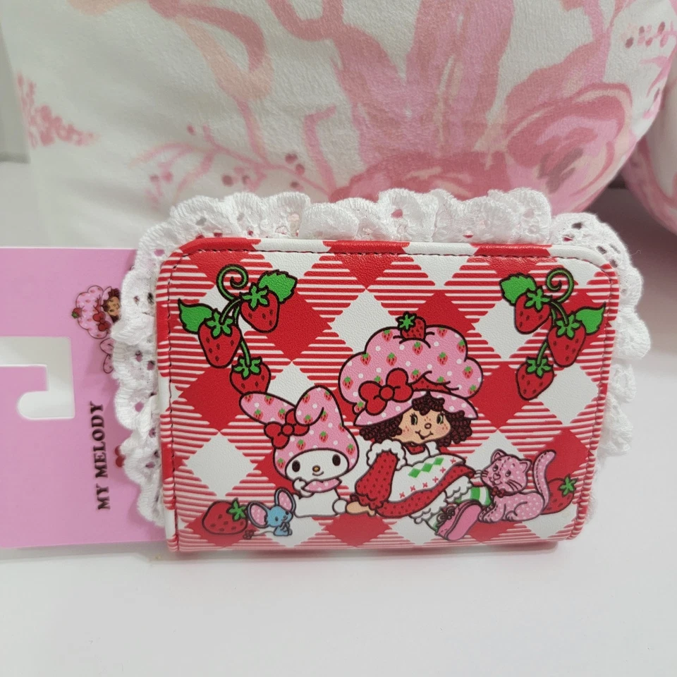 Mochila holgada y CARTERA Strawberry Shortcake X Sanrio My Melody Gingham Denim Foto 2 de 4