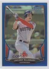 2013 Bowman Chrome Blue Refractor 10/250 Jacoby Ellsbury #61 0b3